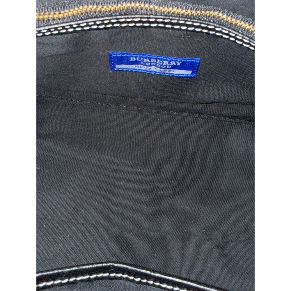 Burberry London Blue Label Black Canvas Leather Mini Boston Duffle Handbag - Picture 2 of 14